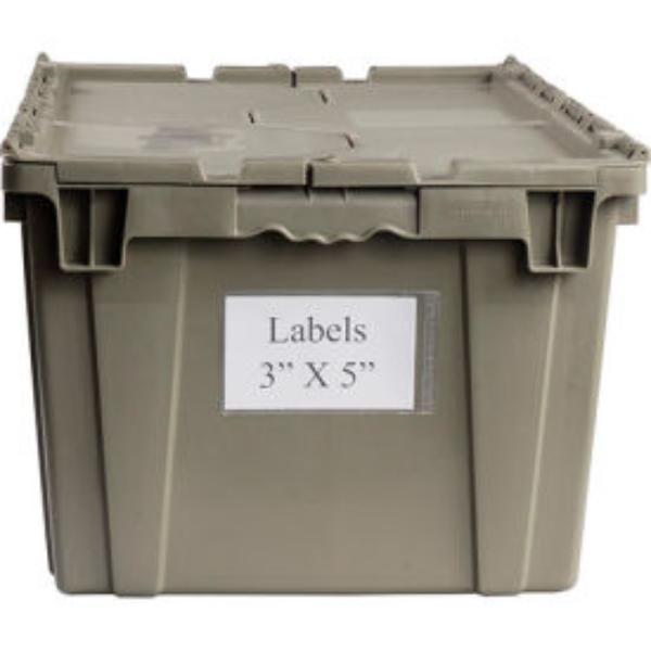 Aigner Bin Buddy BB-35 Adhesive Label Holder (Side Insert) 3" x 5" for Totes, Price per Pack of 25