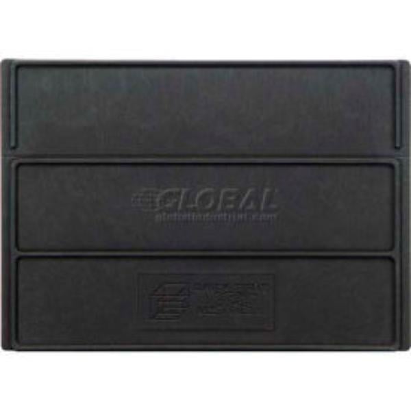 2303500 8.25 in. Divider DSS403 for Stackable Shelf Bin - Black - Pack of 6