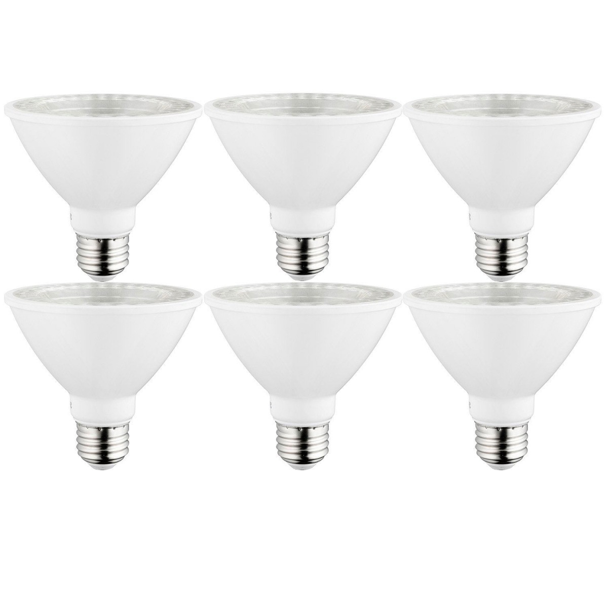 B3167111 Sunlite LED PAR30S Flood Light Bulb - E26 Base - 9W - 850 Lumens - 3000K - Warm White - Pack of 6
