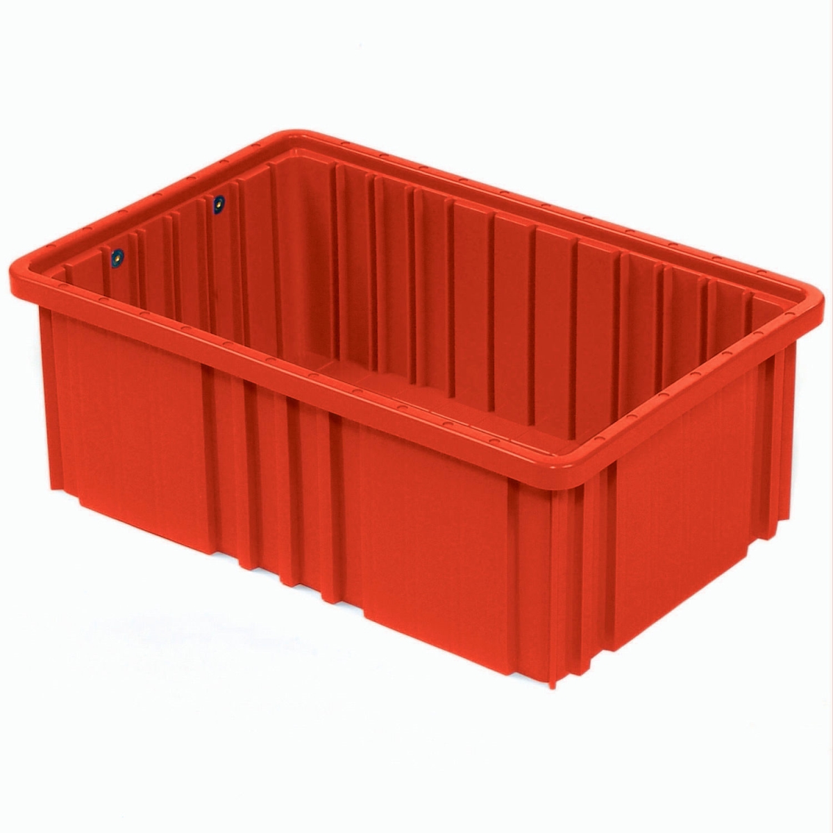 Global Industrial 334103RD Plastic Dividable Grid Container - 16.5 x 10.875 x 6 in. - Red
