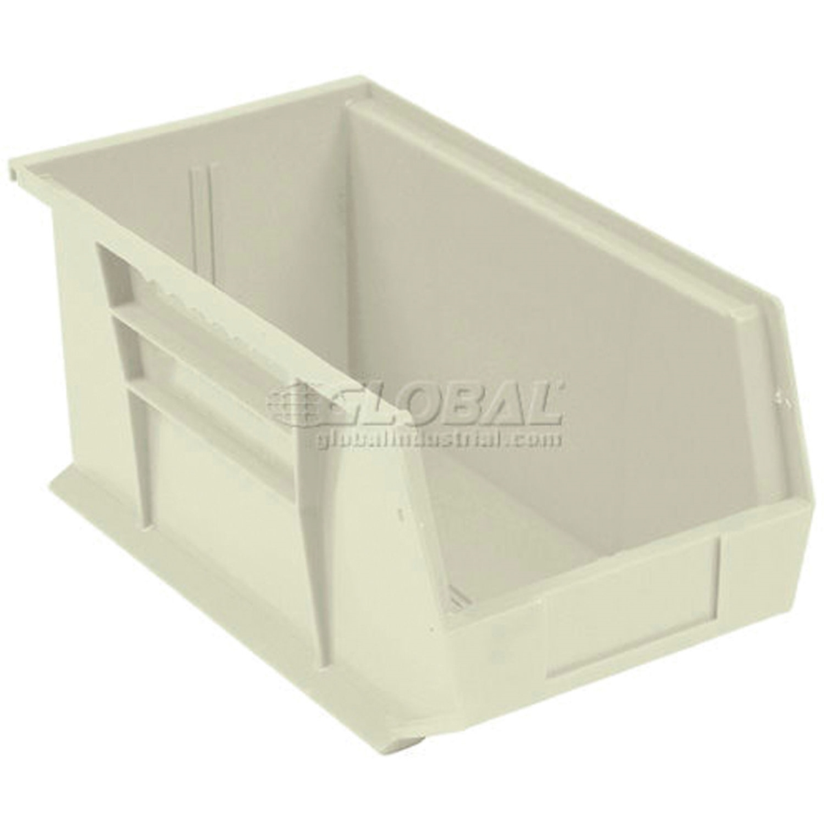 Global Industrial SB5145BG Plastic Hang & Stack Bin - 14.75 x 5.5 x 5 in. - Beige