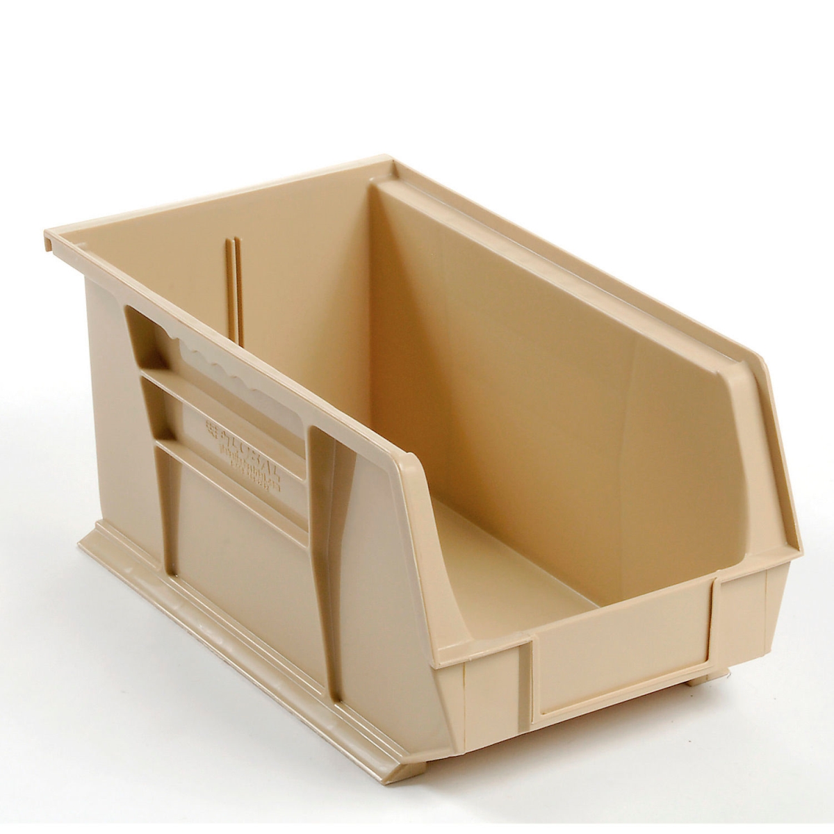 Global Industrial SB8147BG Plastic Hang & Stack Bin - 14.75 x 8.25 x 7 in. - Beige