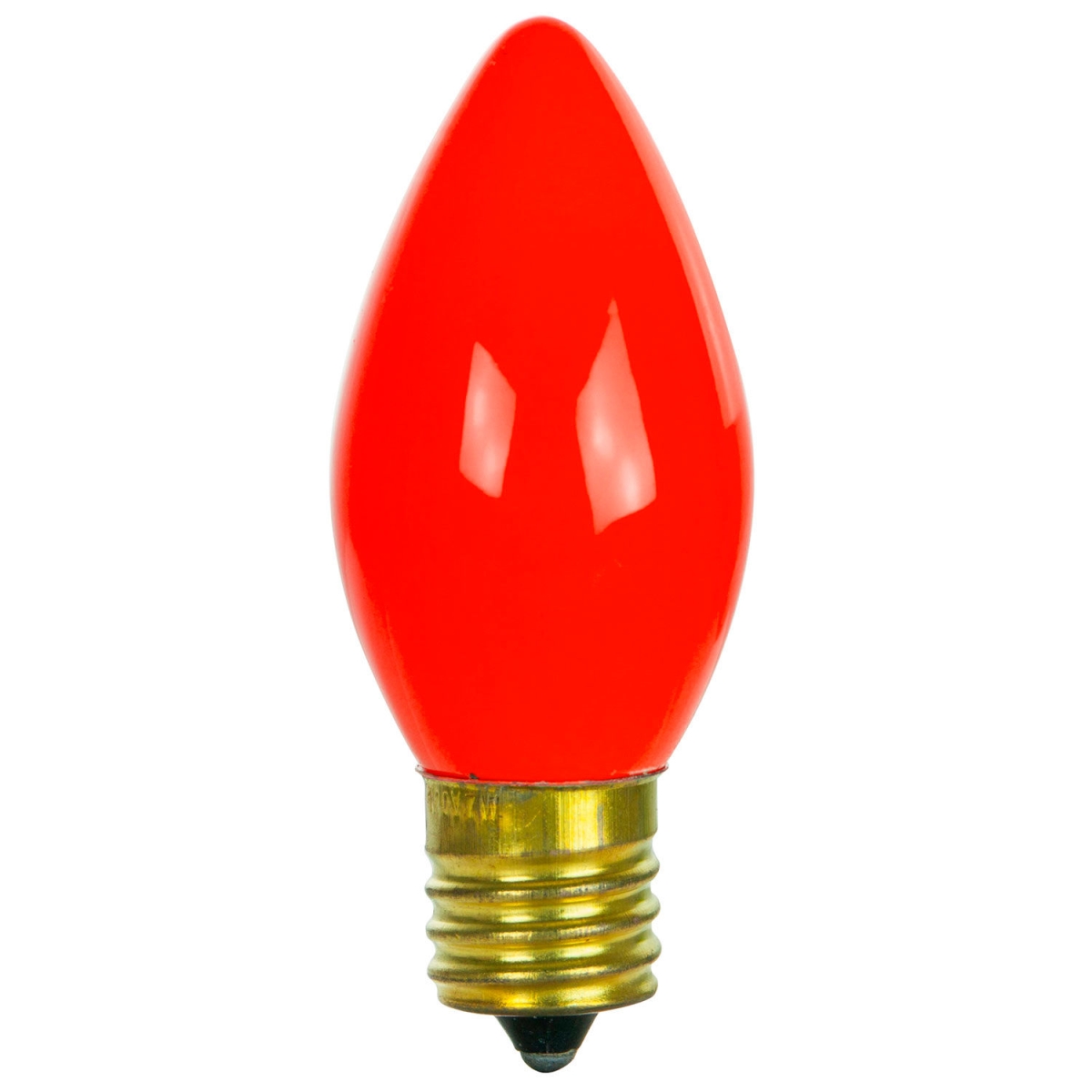 B3166683 Sunlite Incandescent Bulb with E17 Intermediate Base - 7W - 120V - Red - Pack of 25 -  Sunshine Lighting