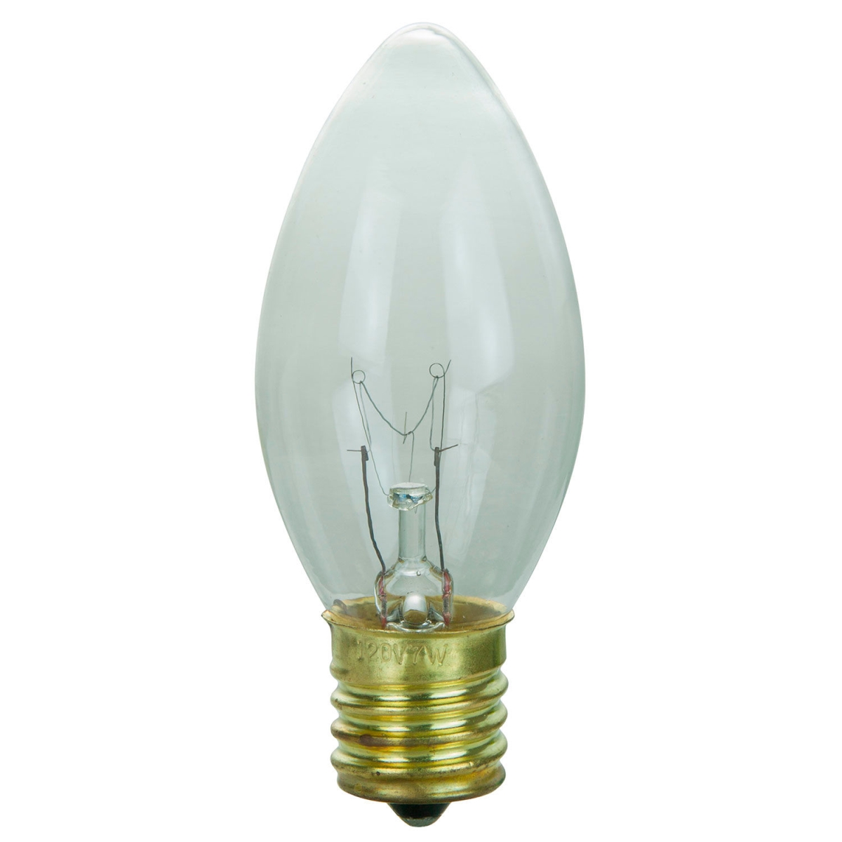 B3166662 Sunlite Incandescent Bulb with E17 Intermediate Base - 7W - 120V - Clear - Pack of 25