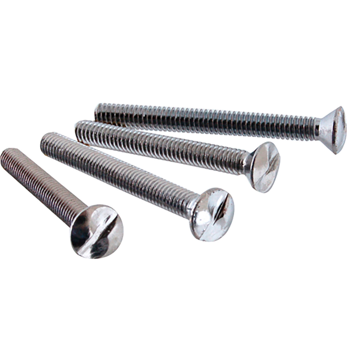 B2948982 7150820 1-Way Screw - 8-32 Thread - Machine Head - Chrome Plated - Pack of 4