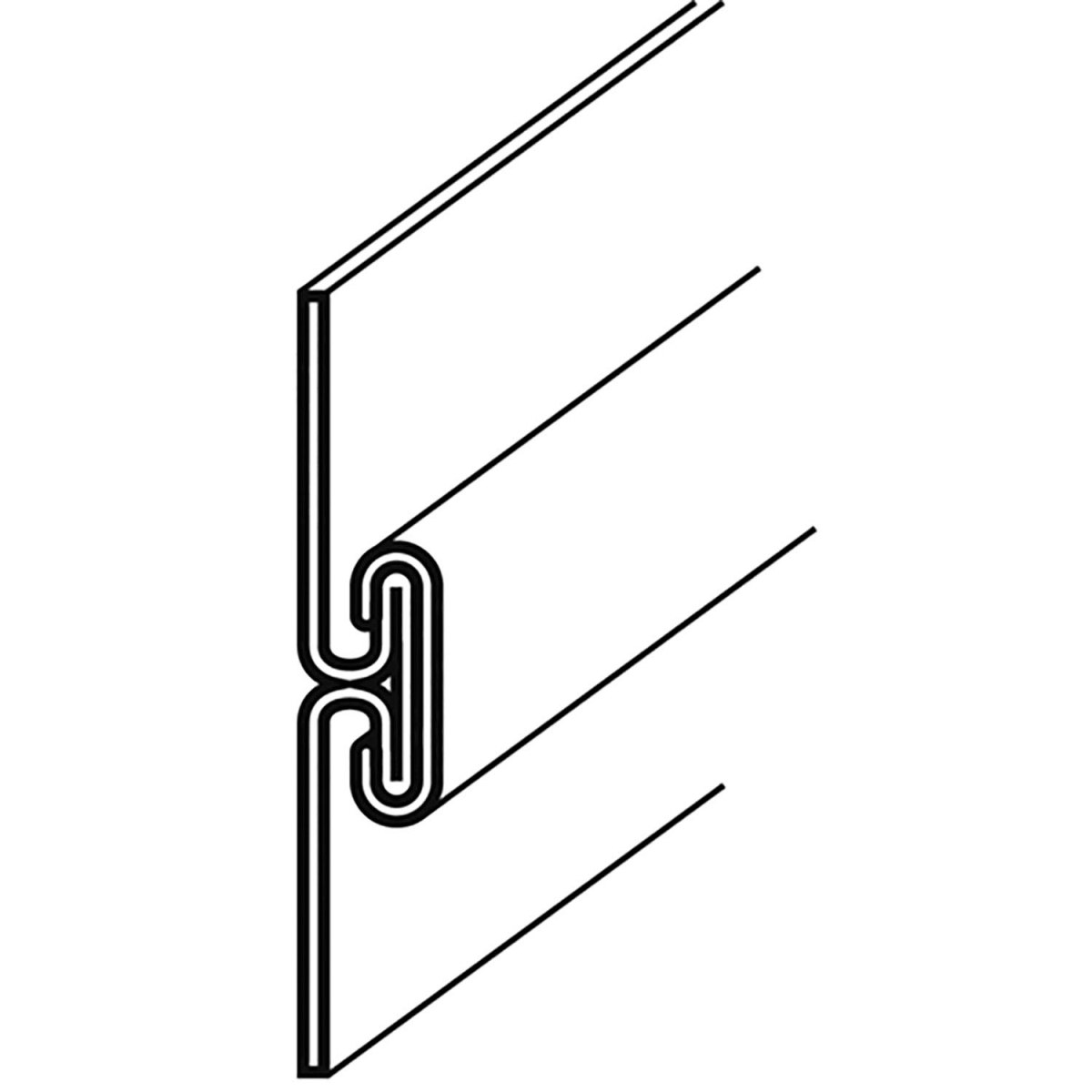 B2955020 7 ft. 266173 Divider Bar - Stainless Steel