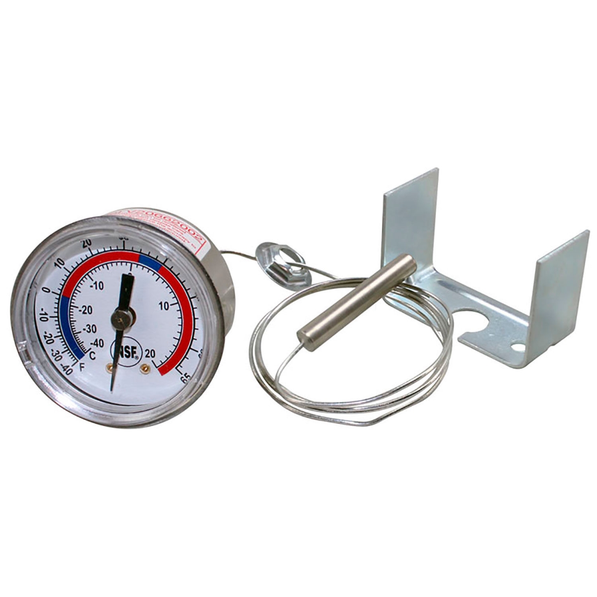 B2954483 2 in. 62-1108 Dial Thermometer with U-Clamp & 29 in. Capillary