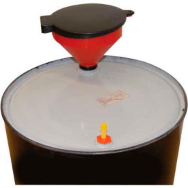 7714000 272140 Drum Funnel with Lockable Cover - Red