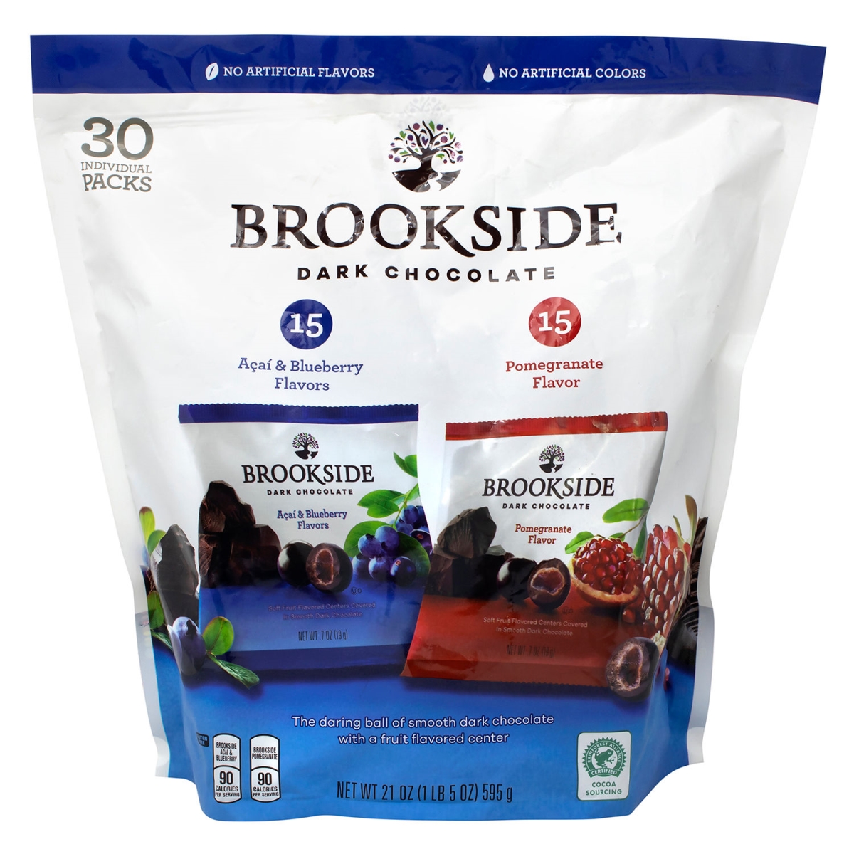 Picture of Green Rabbit Holdings B2946178 Brookside Dark Chocolate & Fruit - 0.7 oz - 30 Count