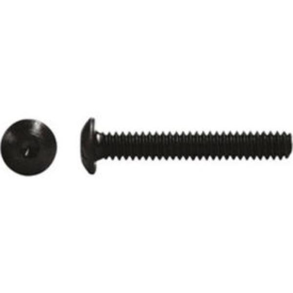 8-32 x 0.25 in. Holo-Krome 64016 Button Socket Cap Screw - Steel - Black Oxide - UNC - Pack of 100