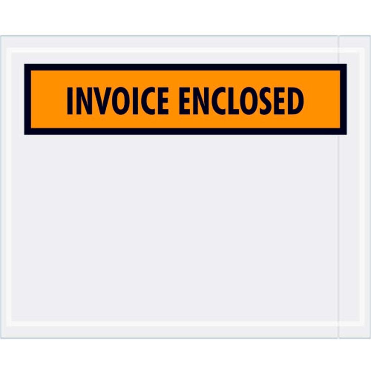 B43971 Panel Face Envelopes - Invoice Enclosed Print - 5.5 x 4.5 in. - Orange - Pack of 1000