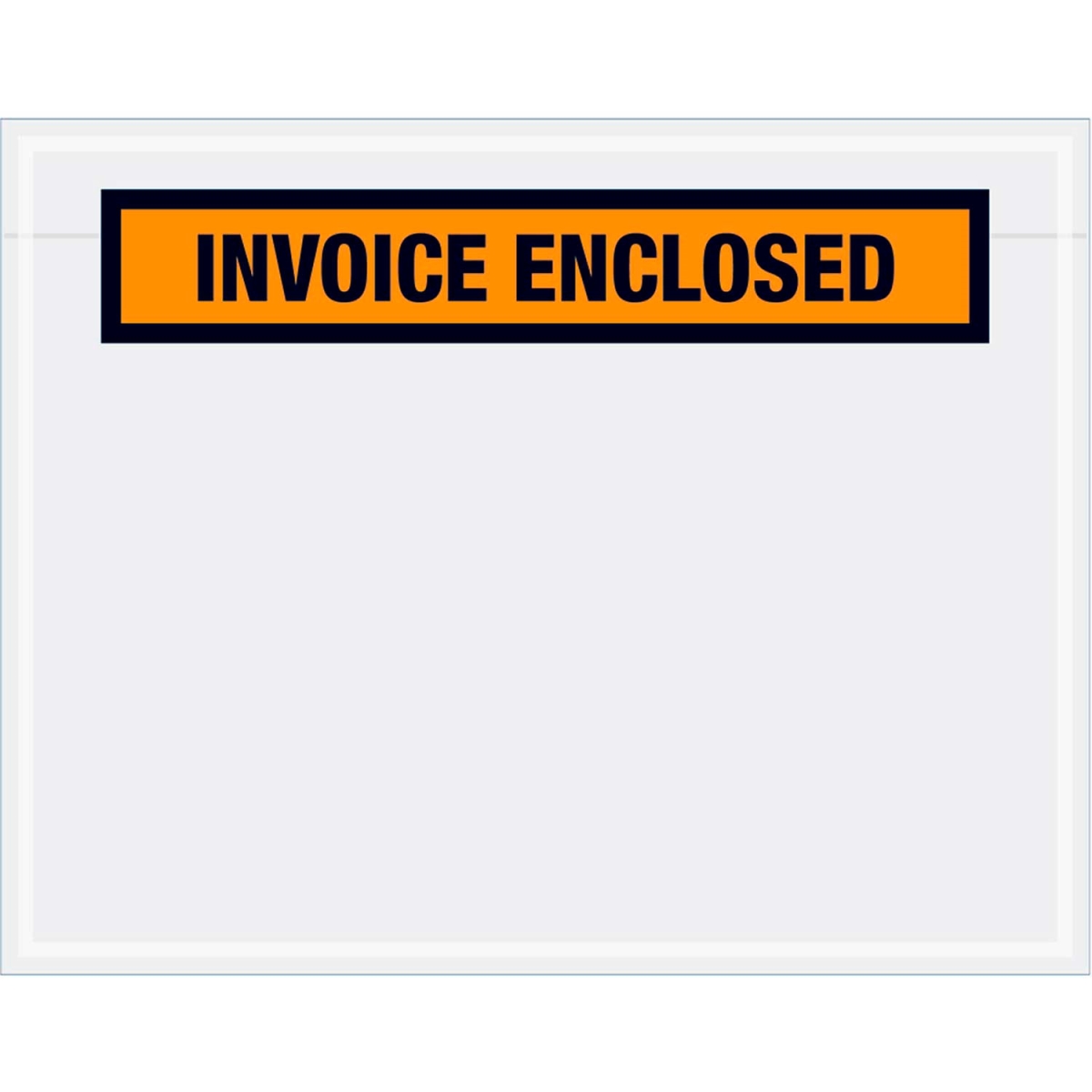 B43973 Panel Face Envelopes - Invoice Enclosed Print - 5.5 x 7 in. - Orange - Pack of 1000
