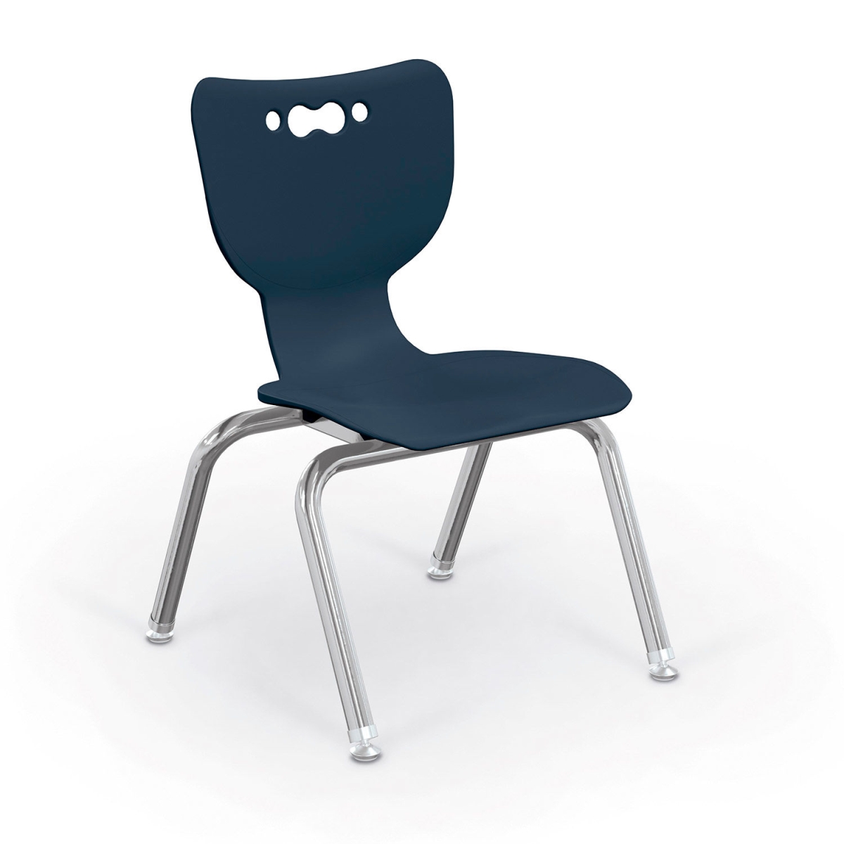 Picture of Balt B2300676 Hierarchy 12 in. Plastic Classroom Chair&#44; Chrome - Navy