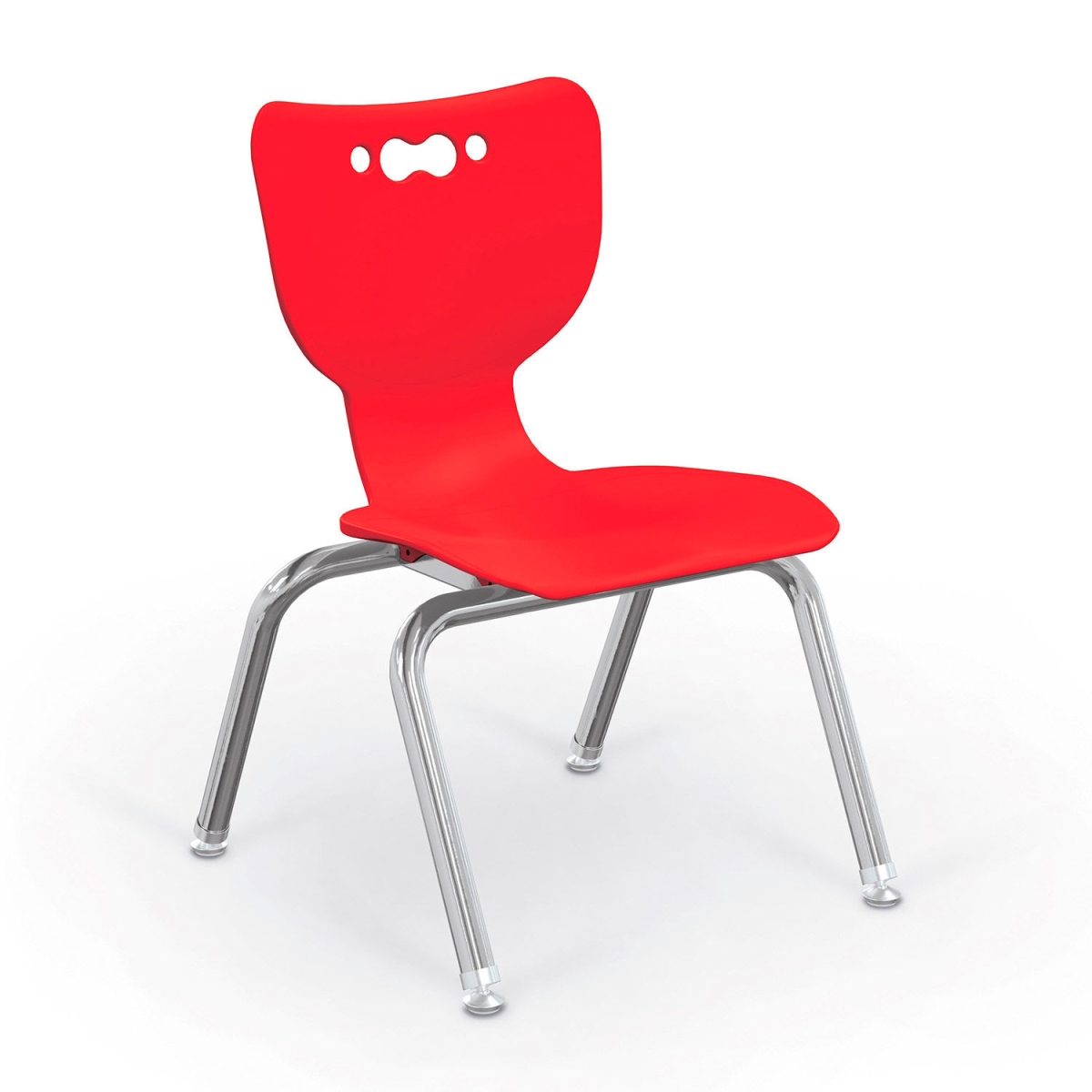Picture of Balt B2300685 Hierarchy 12 in. Plastic Classroom Chair&#44; Chrome - Red