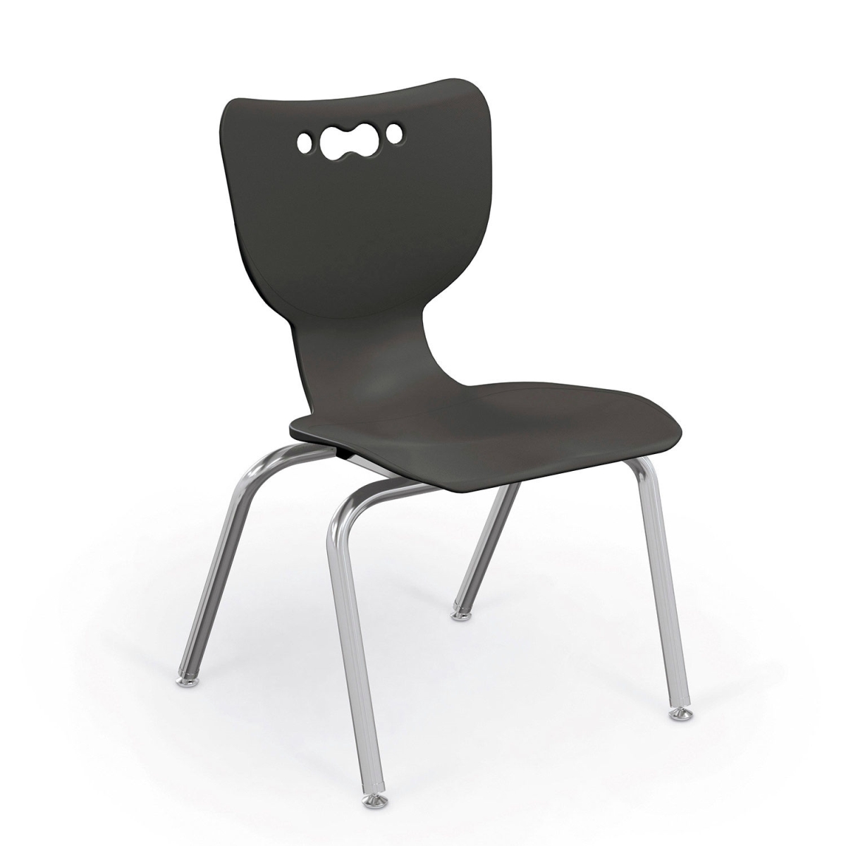 Picture of Balt B2300659 Hierarchy 16 in. Plastic Classroom Chair&#44; Chrome - Black