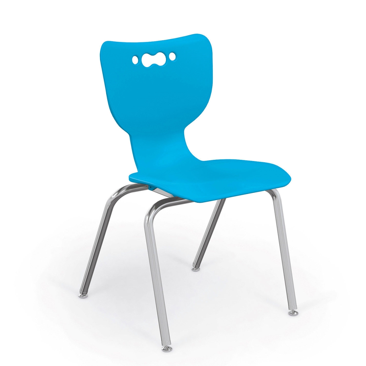 Picture of Balt B2300719 Hierarchy 18 in. Plastic Classroom Chair&#44; Chrome - Blue