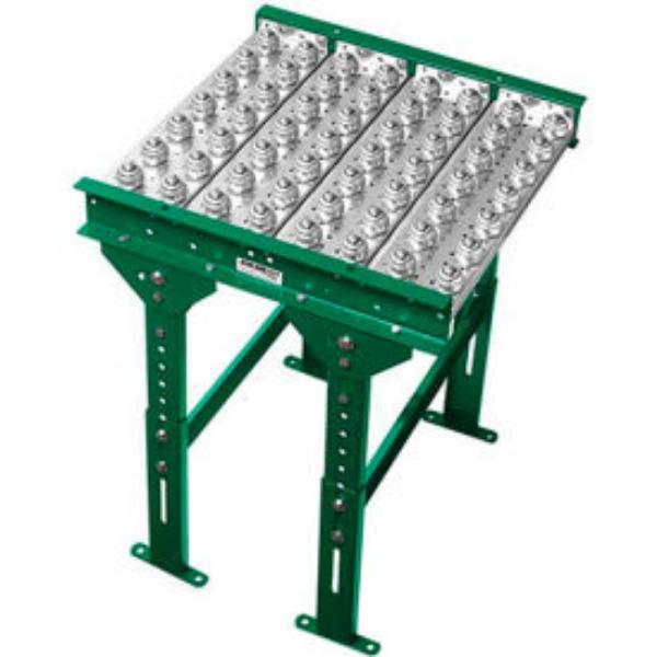 Picture of Ashland Conveyor Products B1874826 36 in. Ball Transfer Conveyor Table - 4 ft. - 3 in. Ball Center - Silver