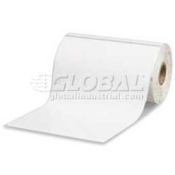 B986065 5 in. Zebra Non Perforated Paper Labels - 4 x 6 - 1 in. Core - White - Pack of 4