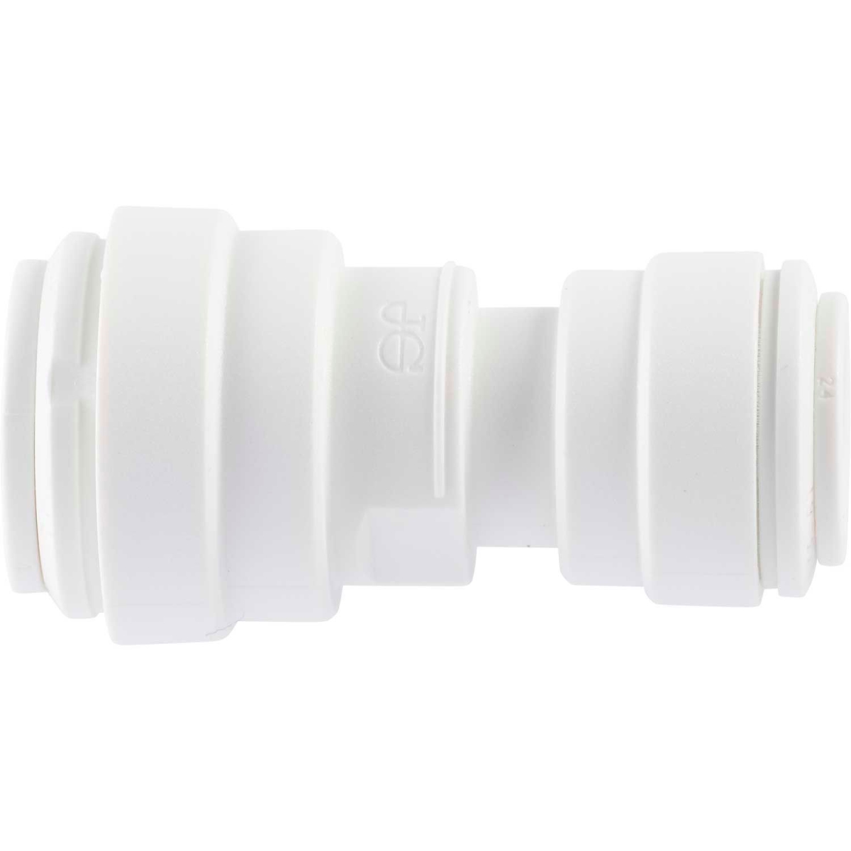Reliance Worldwide B2334843 0.5 x 0.375 in. John Guest Polypropylene Reducing Union - Pack of 10 - White