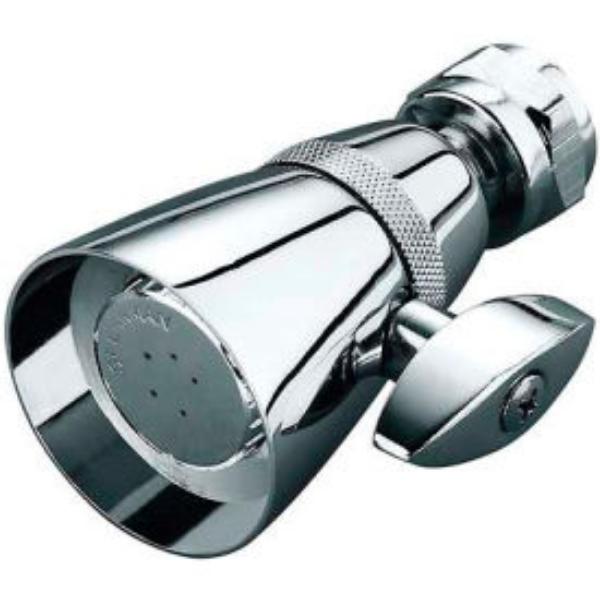 B622236 T-Handle Adjustable Spray Institutional Showerhead - 2.5 GPM - Silver