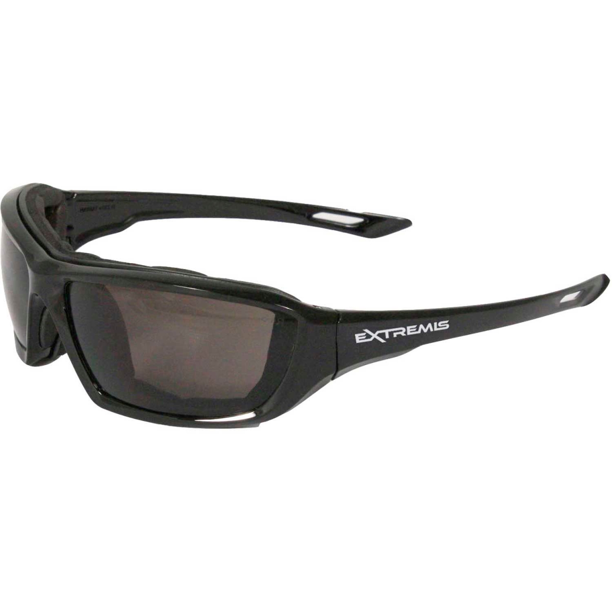 B1508446 XT1-21 Extremis Foam Lined Frame Safety Glasses - Smoke AF Lens - Black