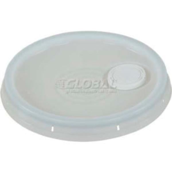 987422 Tear-Tab Lid & Plastic Spout LID-54-PWST - 3, 5 & 6 gal Open Head Pails - White