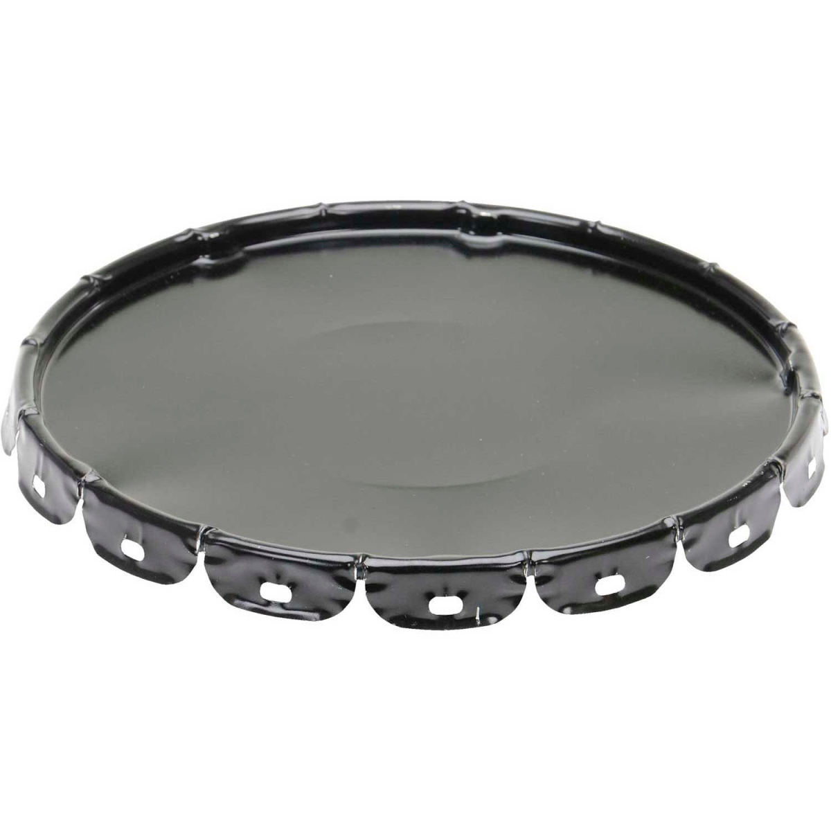 987436 Standard Lug Cover Lid LID-STL for 5 gal Open Head Steel Pails - Black