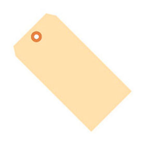 B43747 Manila Shipping Tags - 10 Point - No. 4 - 4.25 x 2.125 in. - Tan - Pack of 1000