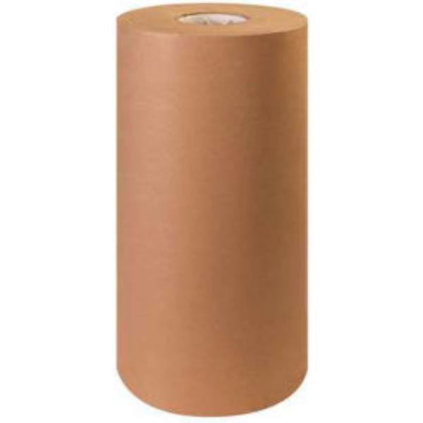 Kraft Paper Rolls, 18 in Roll Width, 1,200 ft Roll Length, 18 lb Roll Weight, 30 lb Basis Weight