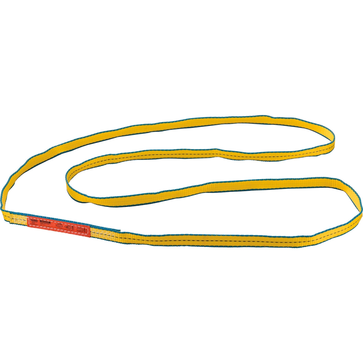 Picture of Global Industrial 298506 6 ft. Poly Web Sling - HD - Endless with Durable Edge - Yellow - 3200-2500-6400 lbs