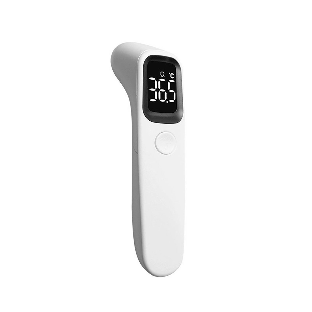 Picture of Global Industrial B2355238 Non-Contact Infrared Forehead Thermometer with Digital LED Display - White