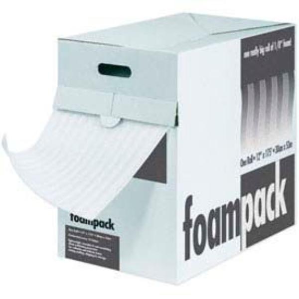 B546131 Air Foam Dispenser Pack - 12 in. x 85 ft. x 0.25 in. Thick - White