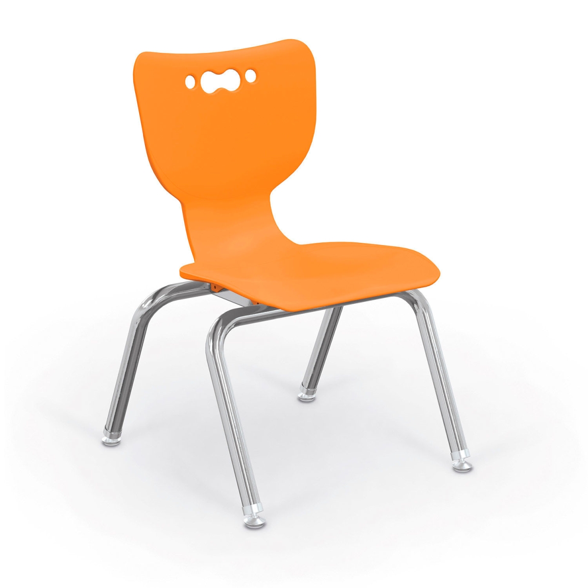 Picture of Balt B2300682 Hierarchy 12 in. Plastic Classroom Chair&#44; Chrome - Orange