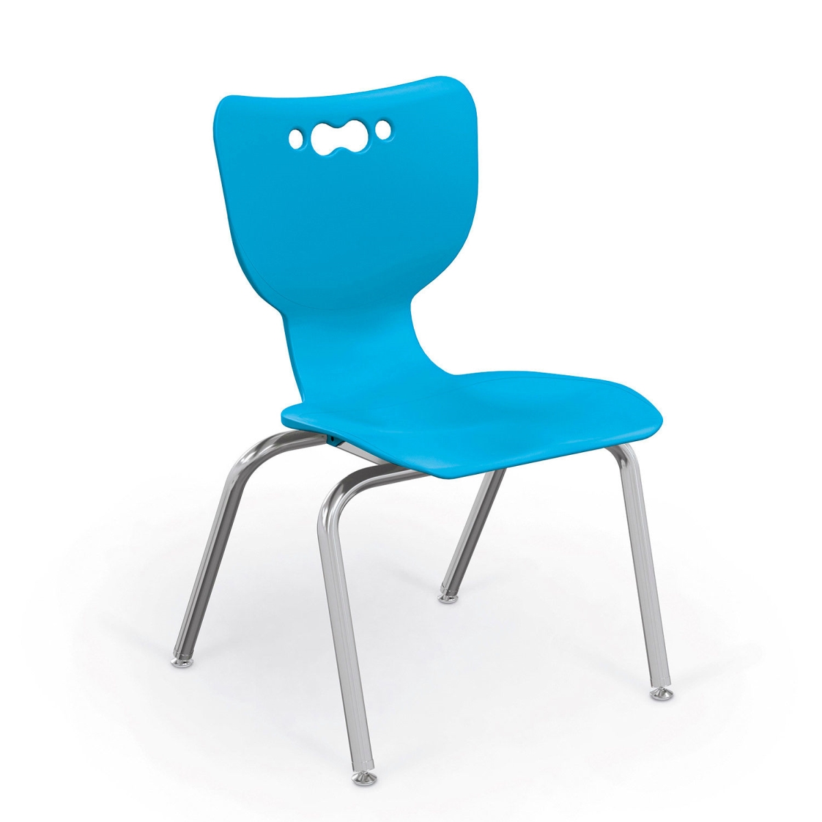Picture of Balt B2300673 Hierarchy 14 in. Plastic Classroom Chair&#44; Chrome - Blue