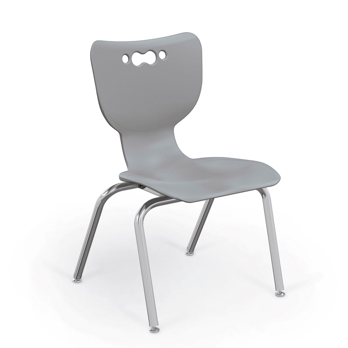 Picture of Balt B2300660 Hierarchy 16 in. Plastic Classroom Chair&#44; Chrome - Gray