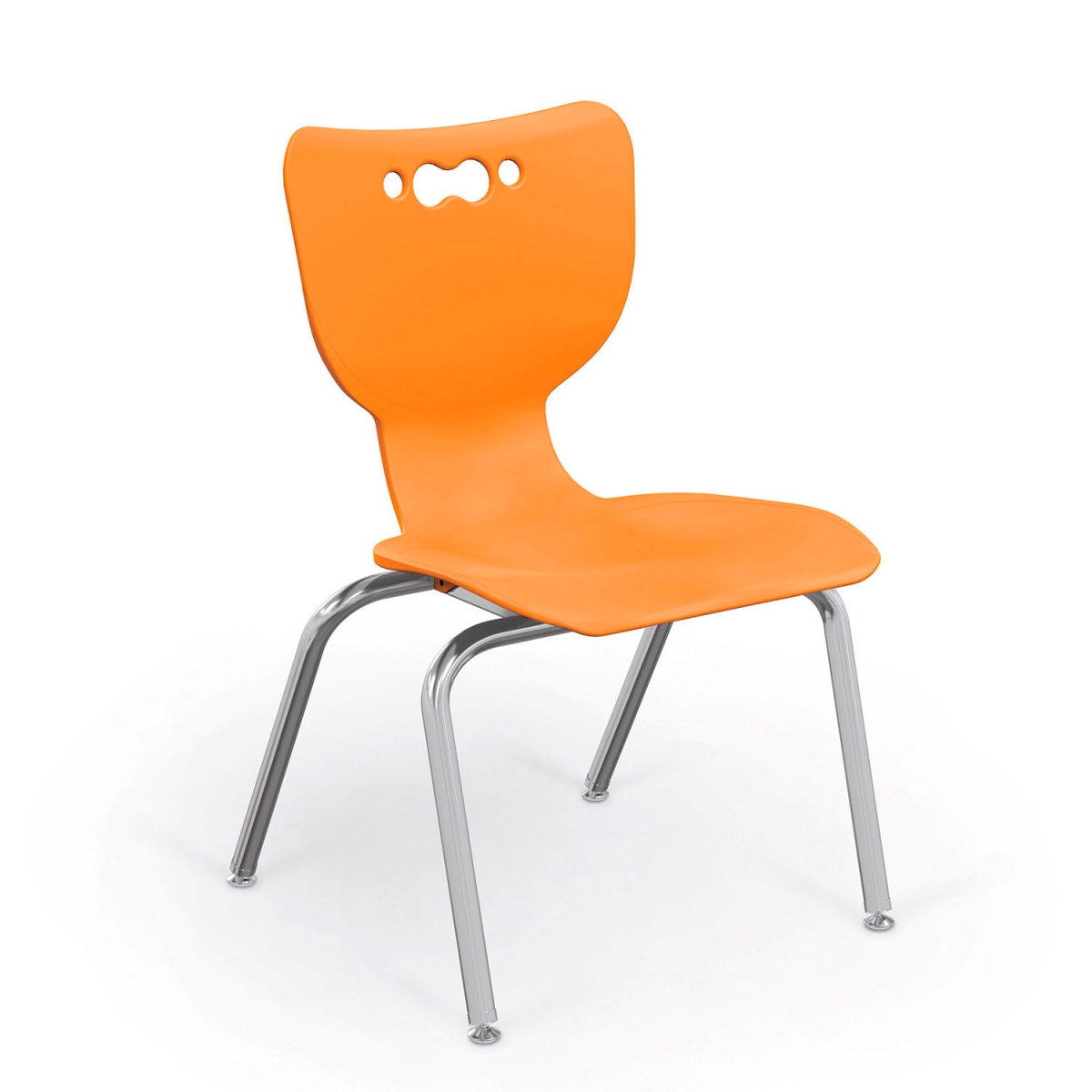 Picture of Balt B2300672 Hierarchy 14 in. Plastic Classroom Chair&#44; Chrome - Orange
