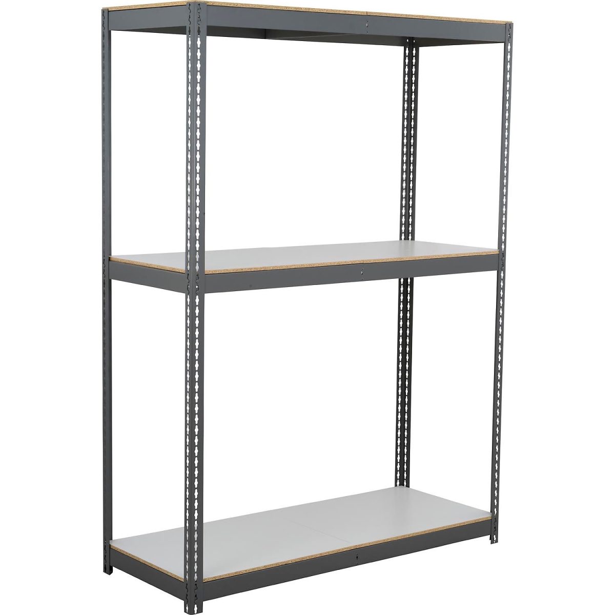 Heavy Duty Boltless Shelving - Gray - 60 x 24 x 60 in. - Laminate Deck