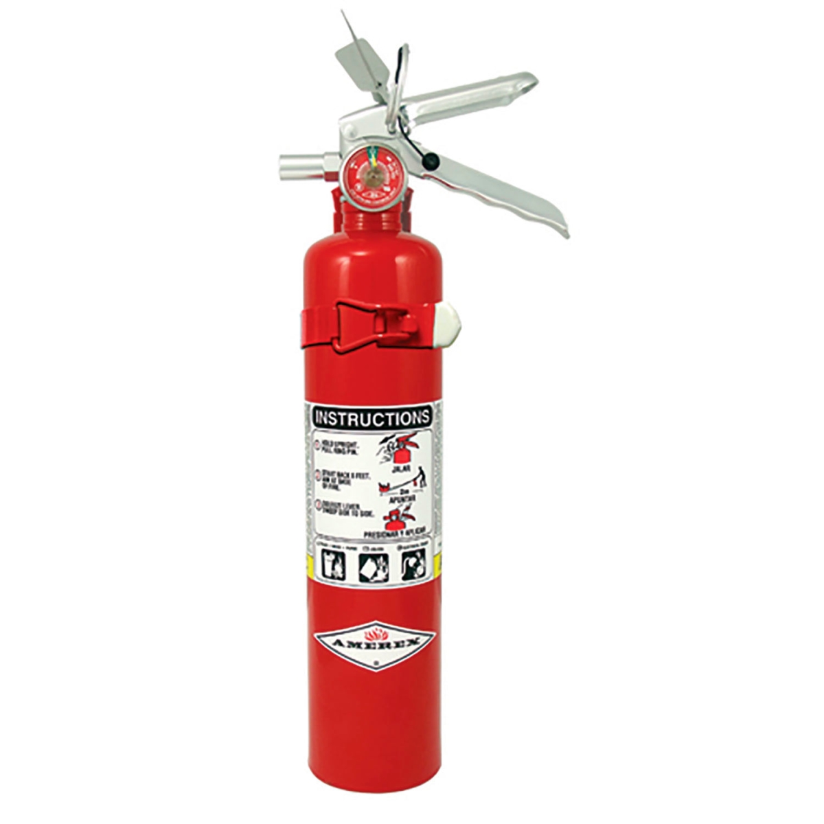 B2680341 Dry Chemical Fire Extinguisher - Vehicle Mount - Type ABC - Red - 2.5 lbs -  Amerex