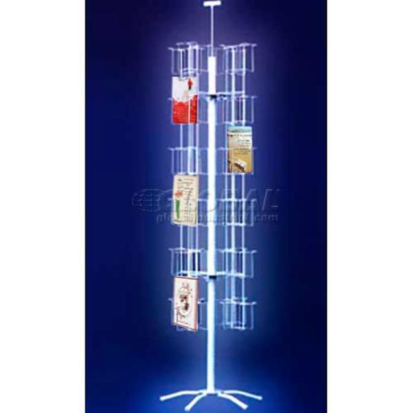 B1224118 24 Pocket Card Display, White