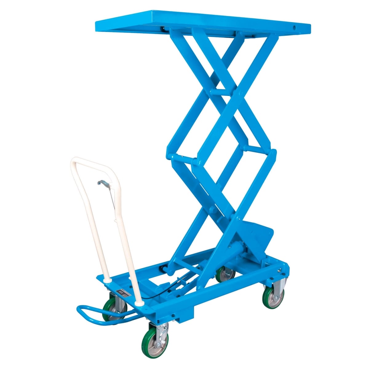 985664 Mobi Lift Double Scissor Lift Table - Blue - 660 lbs