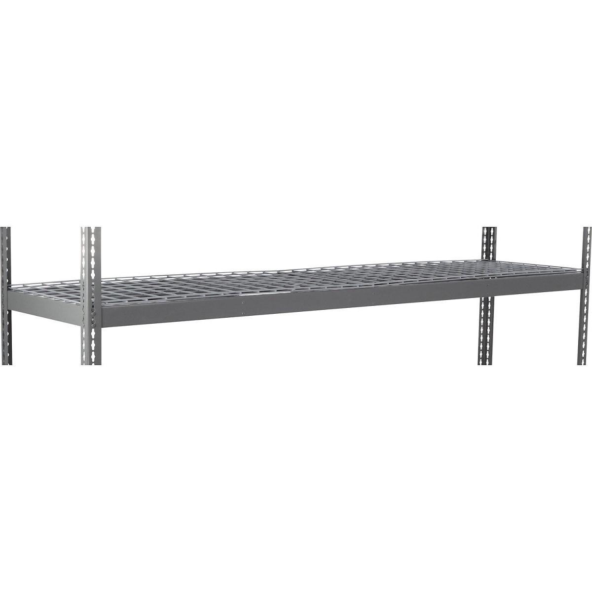 Global Industrial SBC3696R Heavy Duty Channel Boltless Shelving Additional Shelf - Wire Deck, Gray - 96 x 36 in.