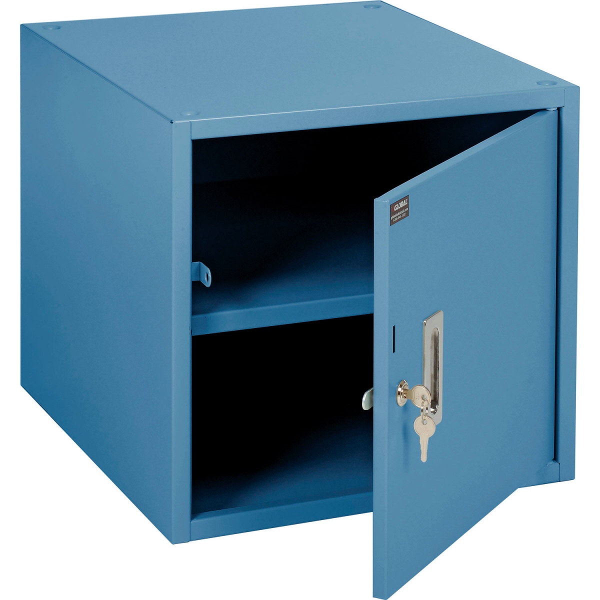 Global Industrial 273116BL Steel Cabinet - 17.25 x 20 x 16 in. - Blue
