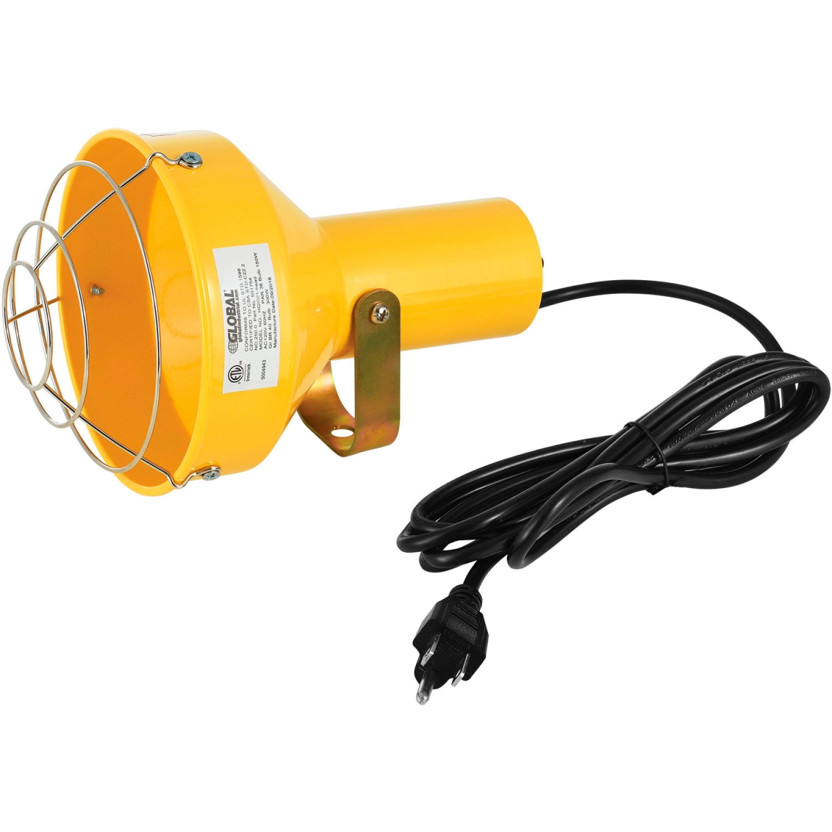 Global Industrial 501754 Dock Light Head - PAR38 Bulb for 8 ft. Cord with Plug