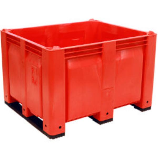 Picture of Decade Products B2350134 Solid Wall Pallet Container - Short Side Runners - 48 x 40 x 31 in. - Red - 1500 lbs