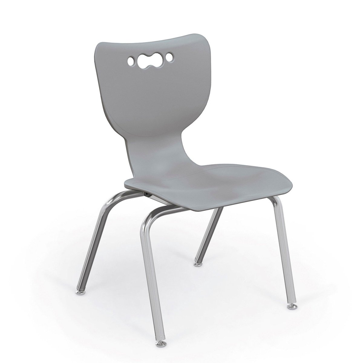 Picture of Balt B2300668 Hierarchy 14 in. Plastic Classroom Chair&#44; Chrome - Gray