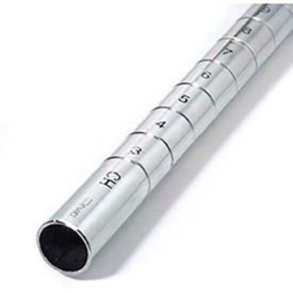 Global Industrial 320780 Nexel P86C Chrome Post - 86 in. - Pack of 4