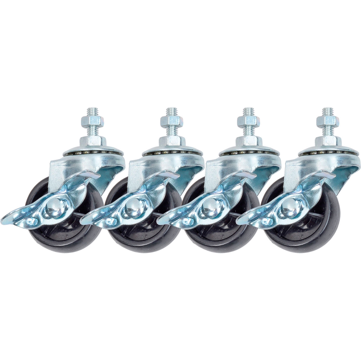 Global Industrial 292942 Caster Conversion Kit for Air Scrubber - Pack of 4