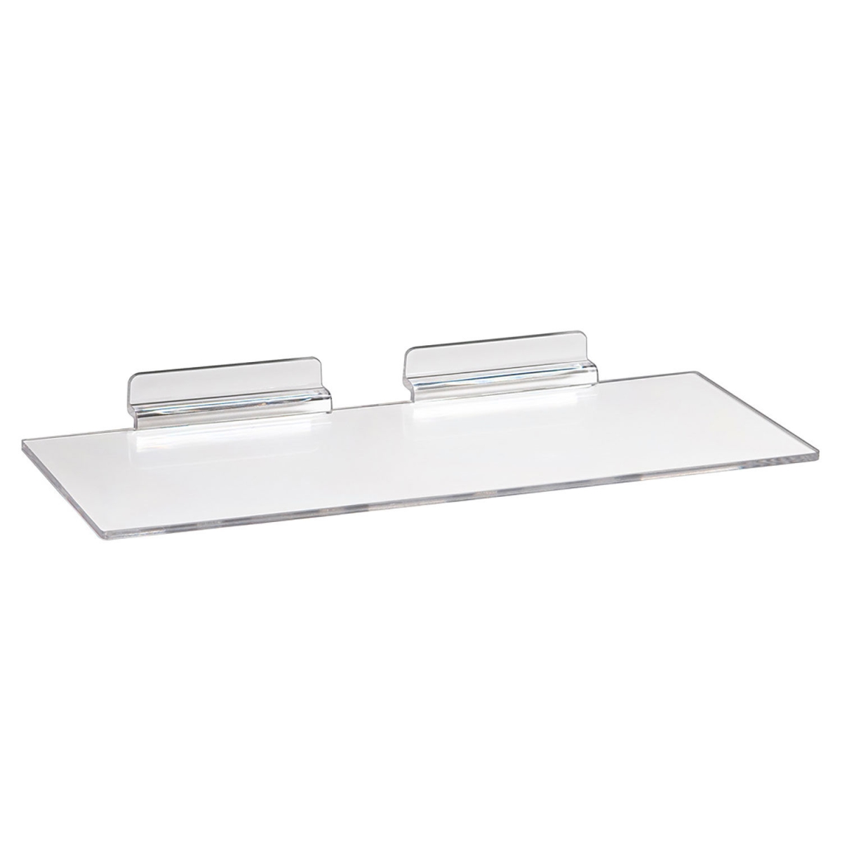 B1224184 Acrylic Clear Shoe Shelf for Slatwall Panel - 4 x 10 in.