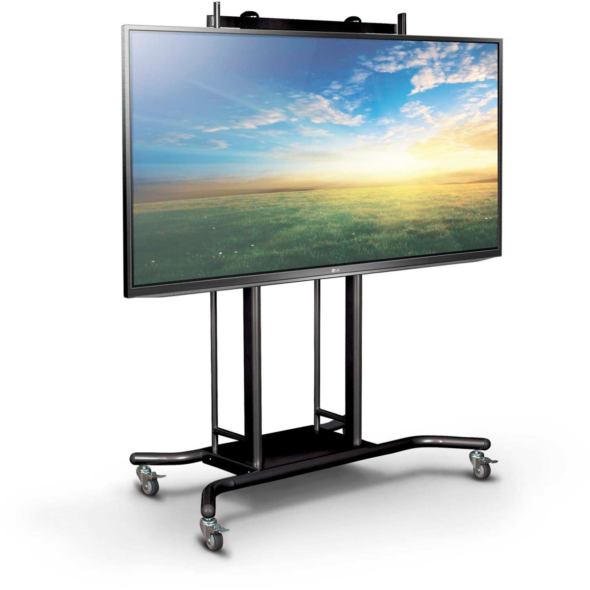 B3035308 MooreCo iTeach Spider Flat Panel Cart - Electric Height Adjustable - Black