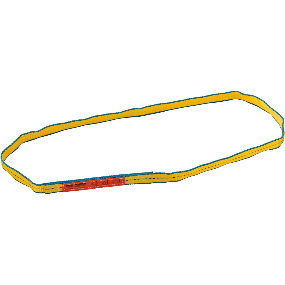 Picture of Global Industrial 298504 3 ft. Poly Web Sling - HD - Endless with Durable Edge - Yellow - 3200-2500-6400 lbs